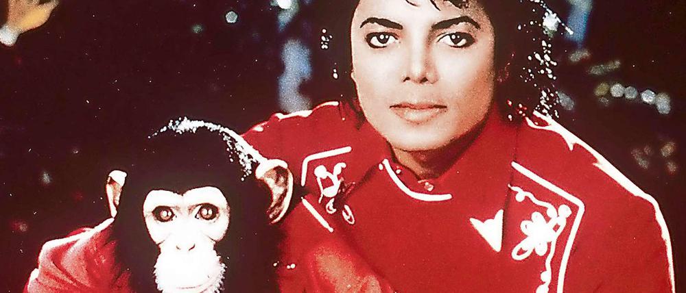 Beste Freunde: Michael Jackson mit dem Schimpansen Bubbles.