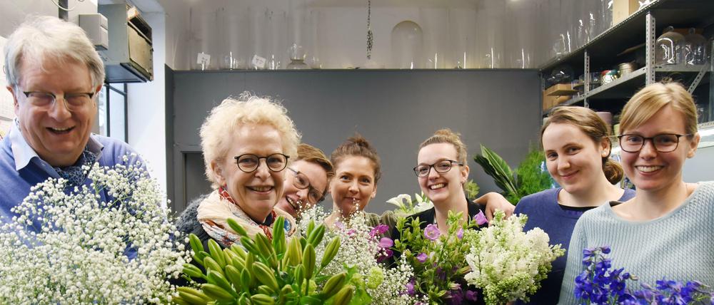 Die Kochs betreiben ihren Blumenladen in Halensee vierter Generation.