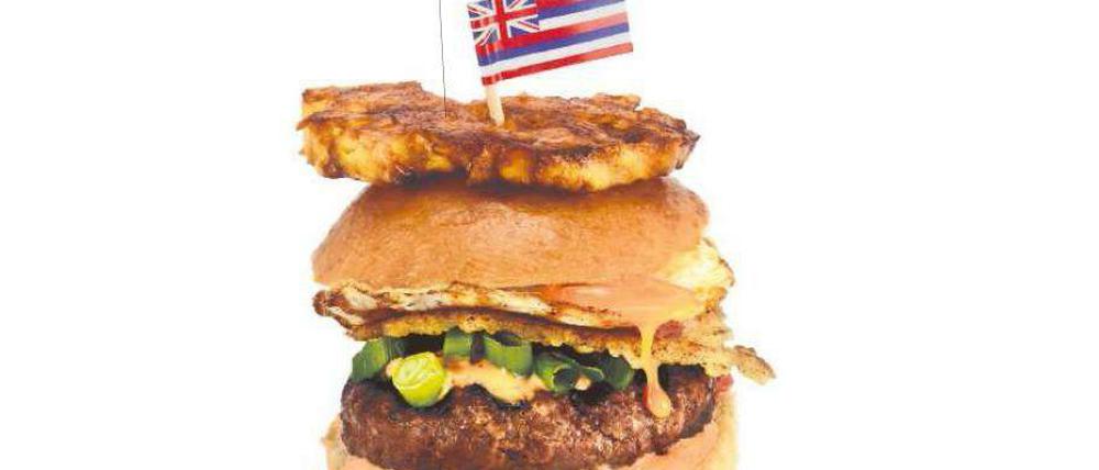 Burger Hawaii - eine von 50 Kreationen, mit denen das "Big Sur" in Kreuzberg in diesem Jahr der amerikanischen Burgerkultur huldigt.
