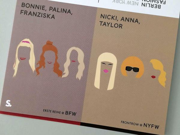 Bonnie, Palina, Franziska vs. Nicki, Anna, Taylor: Erste Reihe @ BFW oder Frontrow @ NYFW.