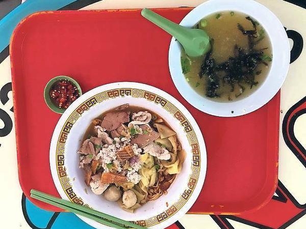 Sternenfänger. Die Pork Noodles von Tang Chay Seng.