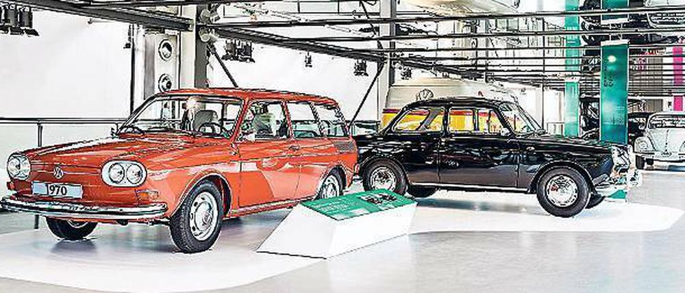 Oldtimer in der Autostadt. Die Sammlung des Automobilmuseums beinhaltet mehr als 260 Fahrzeuge.