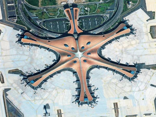 Großer Stern von Peking: der neue Airport Daxing.