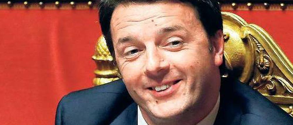 Beschleunigtes Elementarteilchen. Wie kaum ein anderer Regierungschef in Europa treibt Italiens Matteo Renzi Reformen voran. 