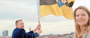 Präsidentenpaar. Eines Tages will Vít Jedlicka in Liberland leben.