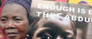 Genug ist genug. Eine Nigerianerin protestiert gegen Boko Haram. 