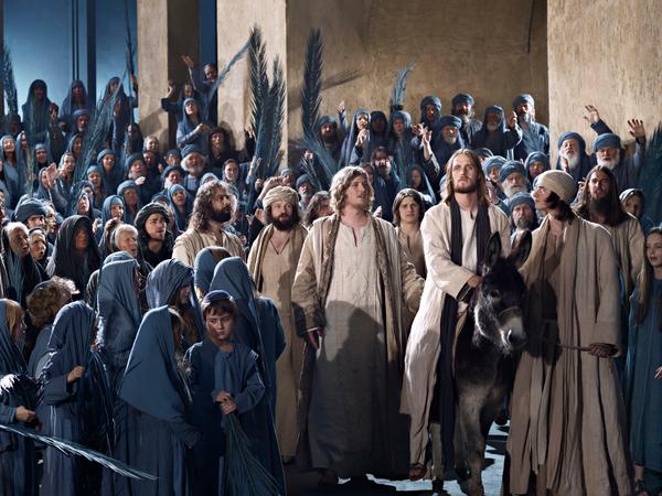 In dieser Szene der Spiele 2010 betritt Jesus Jerusalem