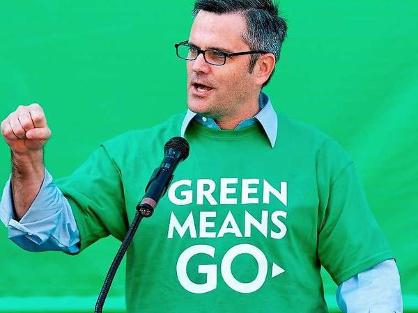 Auch Sam Adams, Bürgermeister der Stadt, hat eine grüne Agenda.