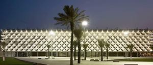 Die nationale "King Fahad" Bibliothek in Riad - ähnlich ikonisch werden auch die Metro-Stationen aussehen.