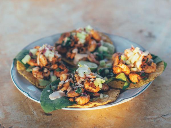 Ein Klassiker aus dem Kochbuch "Mexico": Taco de Camaron