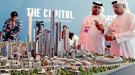 Ein Modell von Ägyptens neuer Hauptstadt.