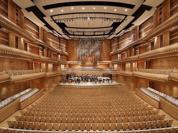 Europäischer wird es nicht in Nordamerika: Der Konzertsaal des Maison symphonqie.