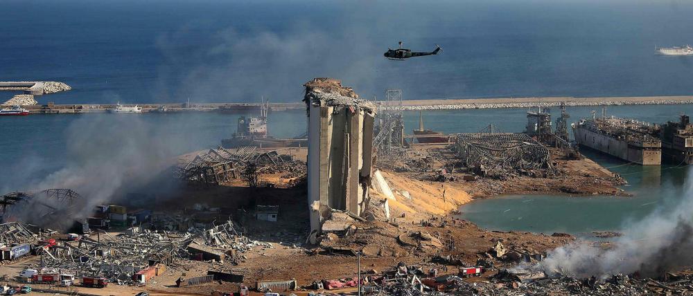 Vor einem Jahr zerstörte eine gewaltige Explosion Beiruts Hafen und umliegende Wohngebiete. 