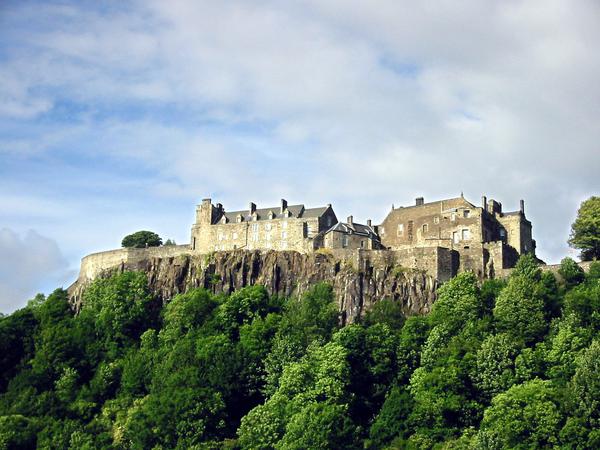 Stirling Castle. Das Schloss, nordwestlich von Edinburgh gelegen, steht bis heute.