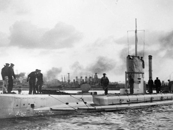Ein deutsches U-Boot 1917.