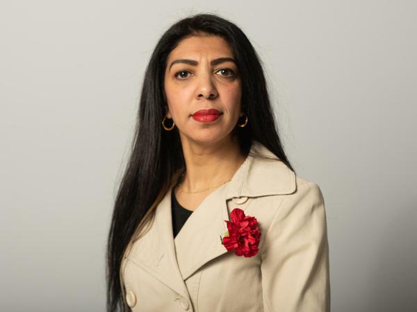 Nazeeha Saeed, Exiljournalistin aus Bahrain. 