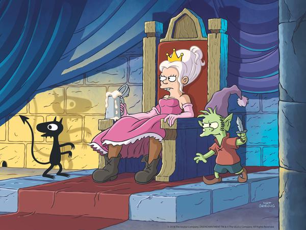 Spannend, bitter-böse, subversiv, hoch dramatisch: Die Serien-Highlights im August unter anderem mit der neuen Matt-Groening-Animationsserie „Disenchantment“. 