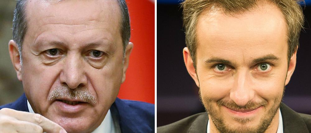 Der türkische Präsident Recep Tayyip Erdogan (links) und der Neo-Royale-Moderator Jan Böhmermann werden keine Freunde mehr.