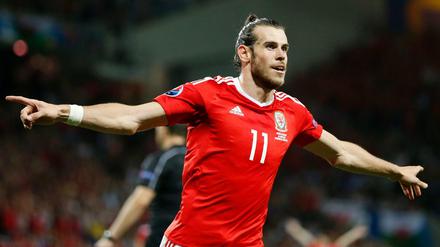 Der Sieg der Waliser gegen Russland - im Bild Gareth Bale aus Wales - lockte in Deutschland nur 2,6 Millionen Zuschauer vor die Fernseher. 