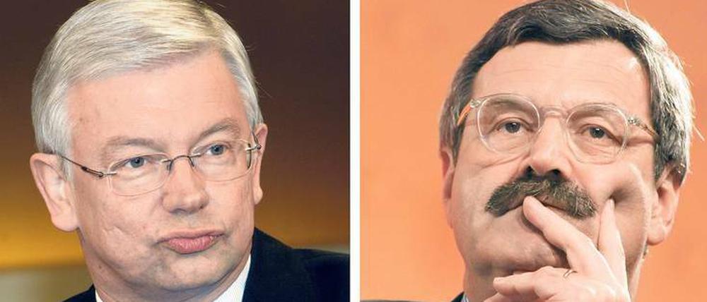 Ziemlich beste Feinde. Hessens Ministerpräsident Roland Koch (CDU) wusste zu verhindern, dass Nikolaus Brender als ZDF-Chefredakteur weiterarbeiten konnte. Das Verhältnis der beiden gilt seitdem als erkaltet. 