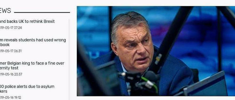 Orientierung? Die Sicht des ungarischen Ministerpräsidenten Viktor Orbán auf die EU darf auf der Homepage der Nachrichtenagentur V4NA nicht fehlen.