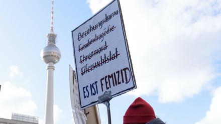 Für mehr Gleichberechtigung. Auch im vergangenen Jahr demonstrierten Menschen anlässlich des Internationalen Frauentags in Berlin.