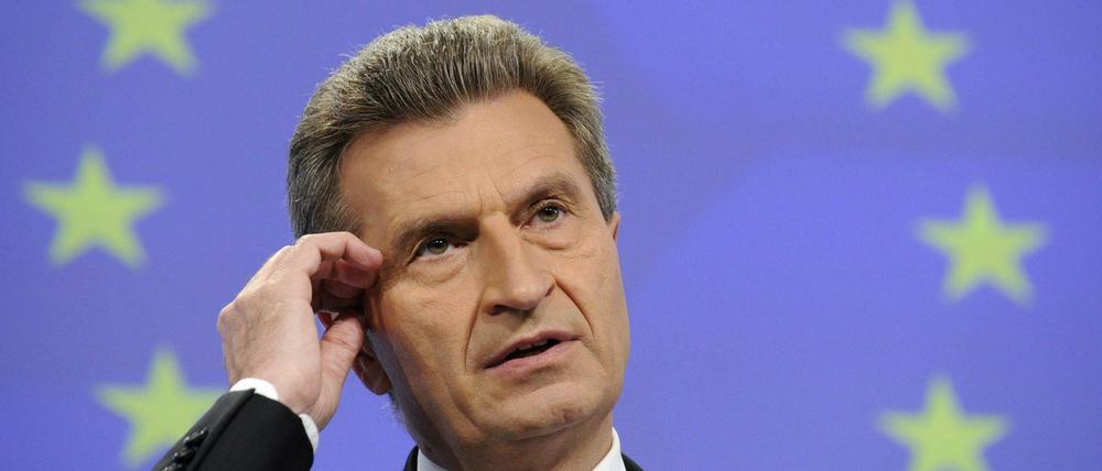 Der EU-Kommissar: Günther Oettinger