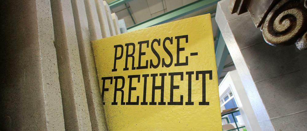 Pressefreiheit - auch ein Motiv für den Mainzer Rosenmontagszug
