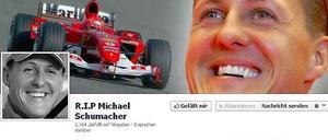 Geschmackloses in Echtzeit: Eine Facebook-Gruppe bereitet Schumachers Tod vor.