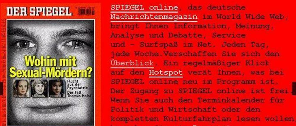 Lange her. 1995 gab es bei „Spiegel Online“ bereits den ersten Relaunch. 