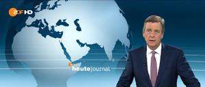 Im ZDF-"heute journal" informierte Moderator Claus Kleber über die Ereignisse in Hannover. Der Mainzer Sender hatte das Fußballspiel übertragen sollen. 