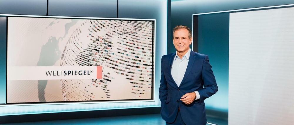 NDR-Chefredakteur Andreas Cichowicz präsentiert den ersten "Weltspiegel" am Sonntag um 18 Uhr 30.