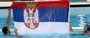 Alles echt. Im Wasserball der Männer gewannen die Serben die olympische Goldmedaille.