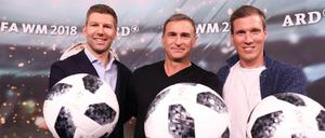 Es war einmal? Thomas Hitzlsperger, Stefan Kuntz und Hannes Wolf arbeiteten als ARD-Experten für die Fußball-WM 2018 in Russland,.