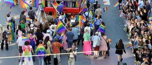 Die Pride-Parade in Stockholm steht unter besonderer Beobachtung.