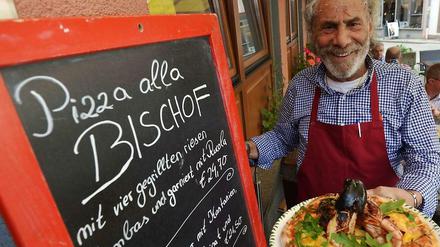 Pizza alla Bischof gibt's neuerdings in diesem Restaurant in Limburg.
