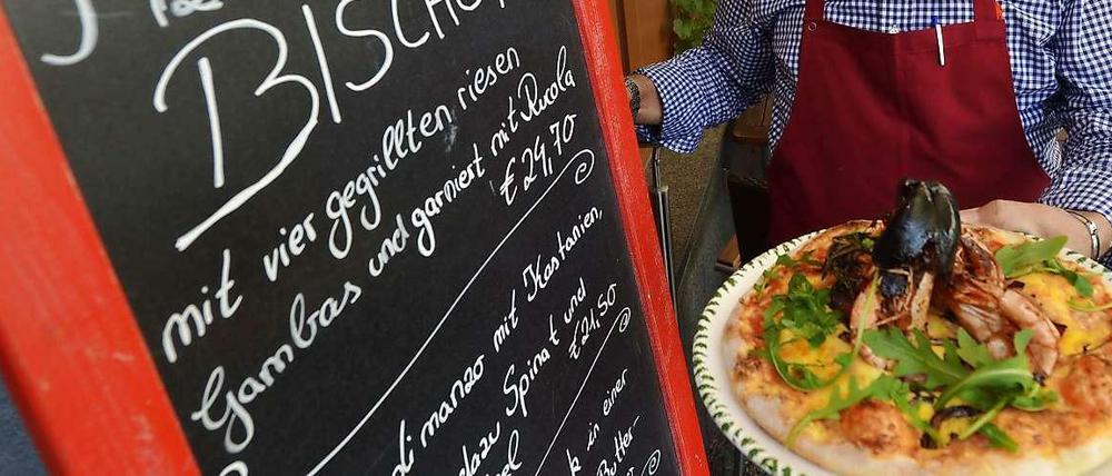 Pizza alla Bischof gibt's neuerdings in diesem Restaurant in Limburg.