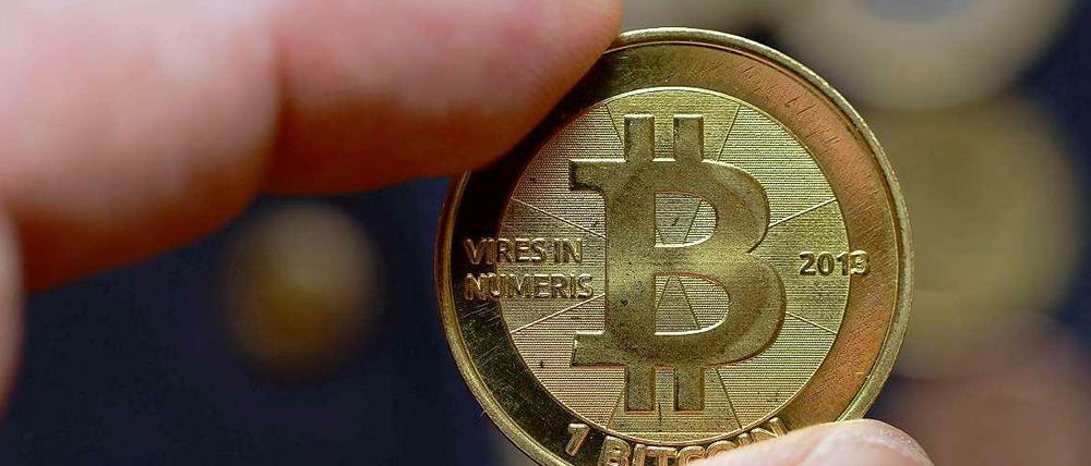 Die digitale Währung Bitcoin.