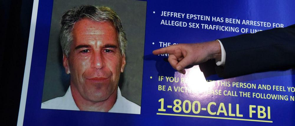 Präsentation der Anklage gegen Jeffrey Epstein