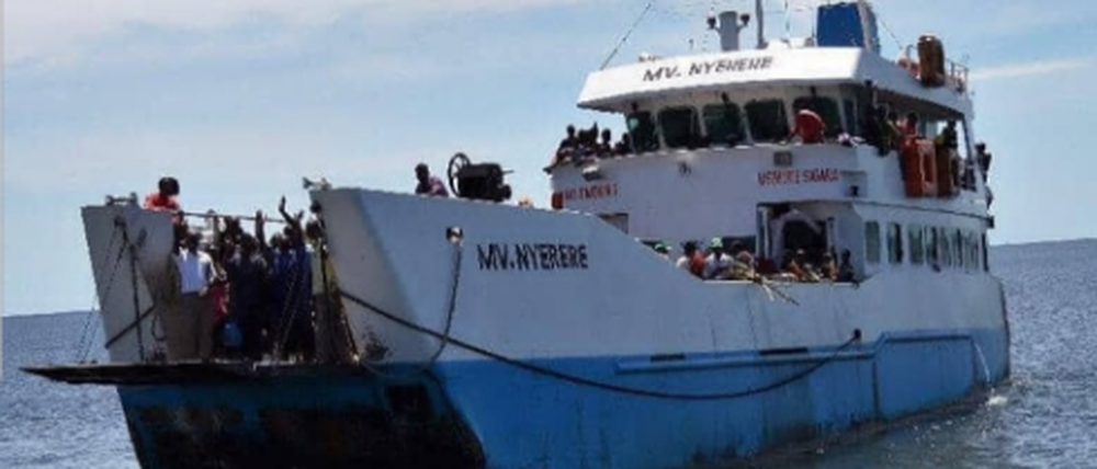 Die Fähre "MV Nyerere" bei einer früheren Fahrt,