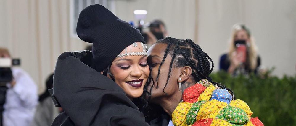 Rihanna und ASAP Rocky bei der Met Gala in New York im September 2021.