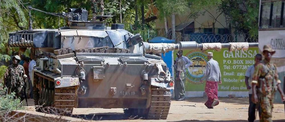 Rund 150 Menschen starben bei dem Anschlag der Al-Schabaab-Miliz auf die Garissa-Universität Anfang April. Viele werden noch vermisst. 