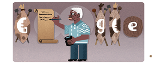 Google Doodle zum 92. Geburtstag von Mazisi Kunene.