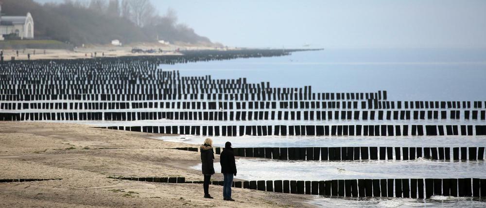 So ruhig wie auf diesem Foto vom Strand von Kühlungsborn wird sich die Ostsee in den nächsten Tagen wohl nicht präsentieren. 