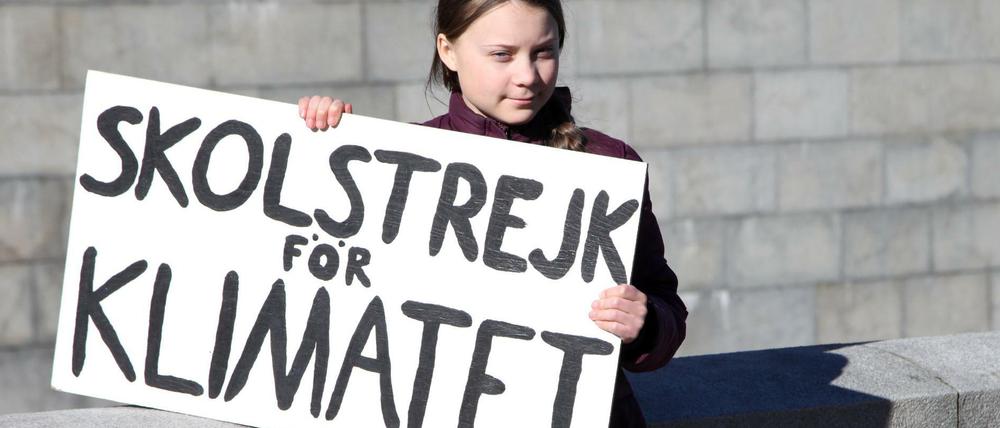 Schulstreik fürs Klima: Die junge Schwedin Greta Thunberg machte es vor.