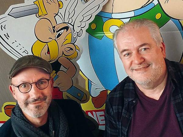 Erbverwalter. Jean-Yves Ferri (links) ist der offizielle Asterix-Texter, Didier Conrad der Zeichner. 