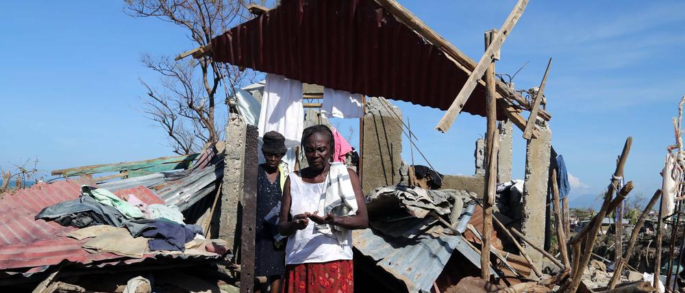 Hurrikan Matthew hinterlässt auf Haiti Spur der Verwüstung.