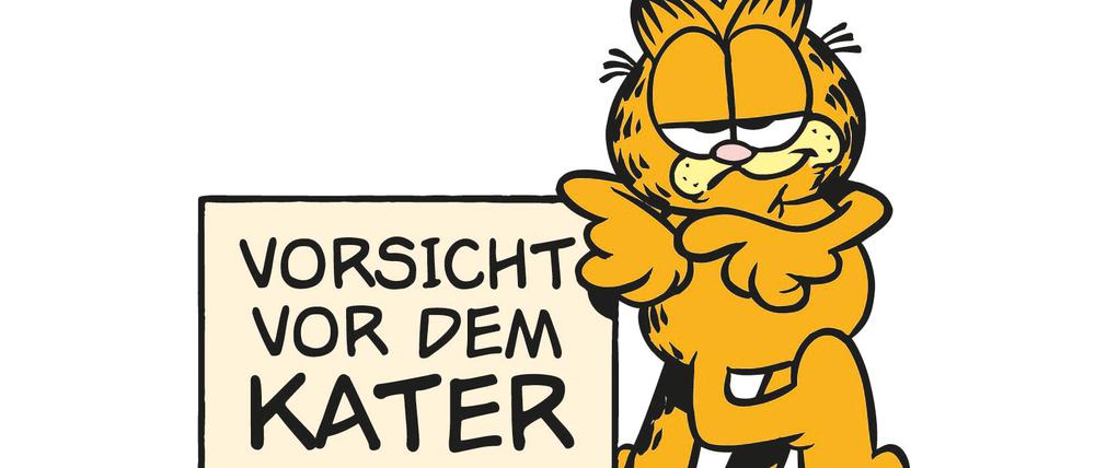 Schon immer gut in Eigenwerbung: Lasagne-Fetischist Garfield.