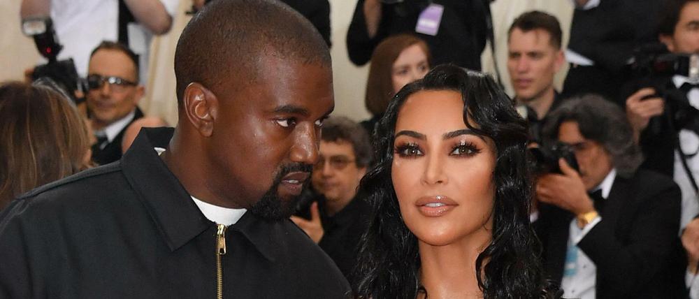 US-Reality-Star Kim Kardashian und ihr Mann Kanye West.