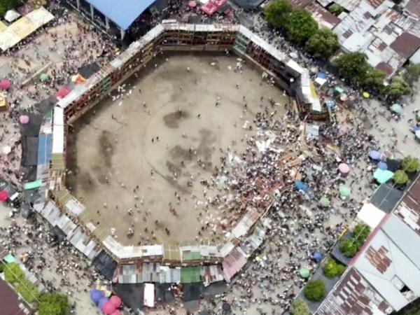 Stierkampfarena in der Stadt El Espinal in Kolumbien am 26.06.2022.